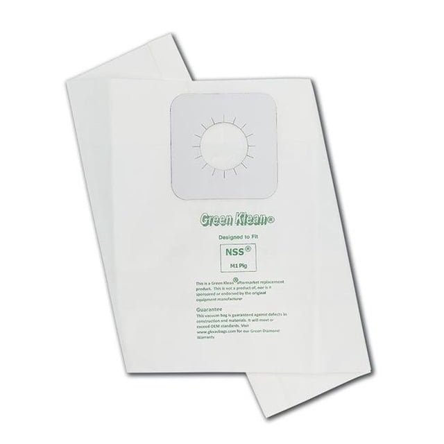 Green Klean GK-M1Pig M1 PIG NSS Sacs d'Aspirateur de Remplacement - Boîte de 36
