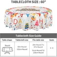 thumbnail image 3 of Birth Day Tablecloth Washable Round Table Cover for Kitchen Dining Decoration 60 Inch, 3 of 6