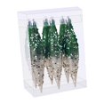 thumbnail image 5 of FVDPWYE 6 Pieces Christmas Droplet Hanging Ornaments DIY Christmas Decor for Holiday Green Champagne, 5 of 9