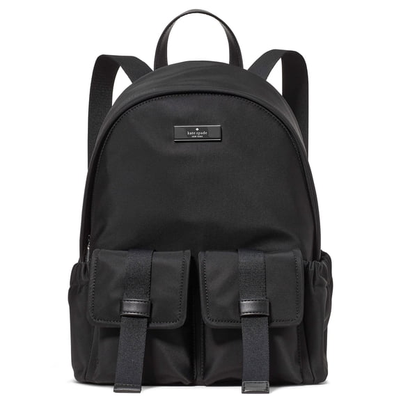 Kate Spade New York Women's Carter Medium Nylon Cargo Backpack (Black)
