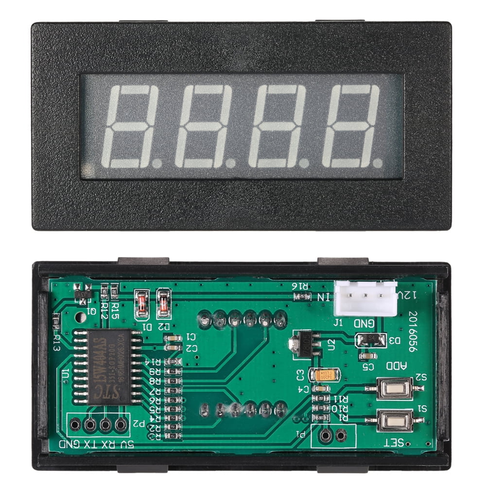 Walmeck High Precision 0.56 4 LED Digital Frequency Tachometer Car Motor Speed Meter RPM Measurement Tester 5-9999R/M DC 8-15V