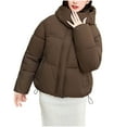 thumbnail image 5 of Black*Friday Sale ChaoHeng Winter Puffer Coats for Women Clearance Women's Winter New Plus Size Oversized Thickened Marshmallow Coat,Long Sleeve Puffer Jacket for Cold Weather, 5 of 5