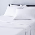 thumbnail image 5 of ZMLEVE Cotton Jersey Bed Sheet Set - Queen, White, 5 of 5