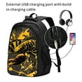 thumbnail image 2 of Fotbe Urban Graffiti Scorpion Illustration Mochila con Estampado y Puerto USB para Hombre y Mujer, Mochila Antirrobo, Mochila de Viaje, Mochila Escolar, Mochila Universitaria, 2 of 7