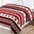 thumbnail image 2 of Heartfelt Valentine Micro Plush Blanket Burgundy - Queen 86 x 86, 2 of 5