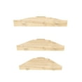 thumbnail image 6 of Edis Corner Shelf Wall Mount, Set of 3 Floating Shelves for Storage and Display, Natural Oak Finish Wood Shelves for Bedroom, Kitchen, Living Room and Office Natural Oak Finish, 6 of 7