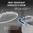 thumbnail image 5 of SUNHOUSE 3.1 Qt Stainless Steel Steamer Pot with Glass Lid, 2-Tier Tri-Ply Vegetable Steamer, Induction Compatible, 5 of 10