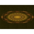 thumbnail image 1 of Ahgly Company Machine Washable Indoor Rectangle Transitional Dark Bronze Brown Area Rugs, 3' x 5', 1 of 7