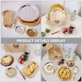thumbnail image 2 of 2 PCS Acero inoxidable Alimentos Servir bandejas Alimentos Placas de Postre Fruta Placas, 2 of 5