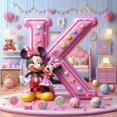 thumbnail image 2 of 5D DIY Mickey Letra K Artesanal 30x30cm, 2 of 9