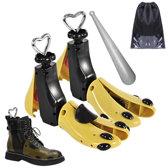 Extendentes de Zapatos Eachway Ajustables en Ancho y Largo 2 piezas Amarillo