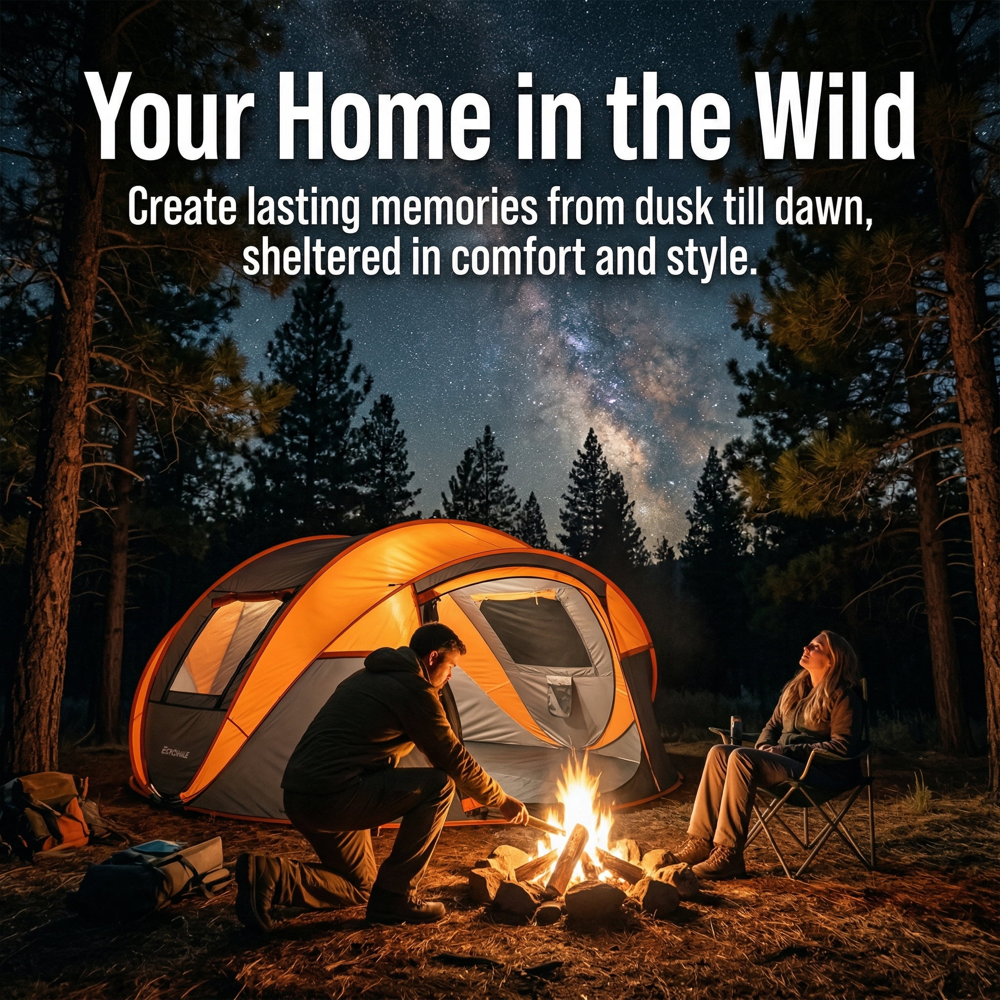 Zateety 8 Person Automatic Pop Up Camping Boat Tent