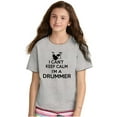 thumbnail image 4 of Can't Keep Calm a Drummer Percussion Crewneck T Shirts Boy Girl Teen Brisco Brands S, 4 of 6