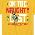 thumbnail image 3 of SpongeBob SquarePants - Plankton Naughty List - Toddler And Youth Short Sleeve Graphic T-Shirt, 3 of 6