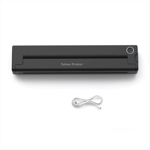 Impresora Portátil A4, Inalámbrica, Térmica, con Bluetooth, para Tatuajes, Mini Impresora Térmica, Impresora Fotográfica de Papel A4