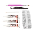 thumbnail image 1 of Rhinestones Kit 6 Sizes Jewelry Making Glass Rhinestone Decor With Glue For  Home Makeup Nail Art Decoration, 1 of 8