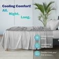 thumbnail image 4 of Martex brrr° King Cooling Pillowcase Pair | 300TC Cotton Blend | Gray, 4 of 5