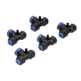 thumbnail image 5 of Plastic Air Hose T Connector10Pcs Pneumatic Connectors Plastic Pushto Connect Tee Union Tube Tee Connector High-Intensity Output, 5 of 5