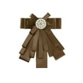 thumbnail image 1 of INSPIRE CHIC Broche de cinta para mujer, lazo, corbata, broches para bodas y fiestas, color café, 1 of 4