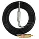 thumbnail image 1 of Línea de gancho de silicona para kit de conversión de máquina de tatuaje con inserción de interfaz RCA recta (negro), 1 of 10