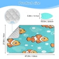 thumbnail image 2 of Ironing Mat Portable Ironing Blanket for Table Top Travel Ironing Pad for Washer Dryer 27.6" x 47.2" Cartoon Clownfish, 2 of 6