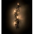 thumbnail image 5 of Meyda Tiffany 176714 Vinca Vine 4 Light 51" Tall Wall Sconce - Wrought Iron, 5 of 5