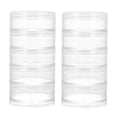 thumbnail image 1 of 2 Ensembles Boîte de Rangement Transparente une Pièce Conteneur de Perles de Table avec Boutons, 1 of 8
