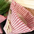 thumbnail image 7 of Perfect Red 3 Quilted Plaid Gingham Homespun Christmas Stocking with Personalized Letter D Charm by Marilee Home, 7 of 7