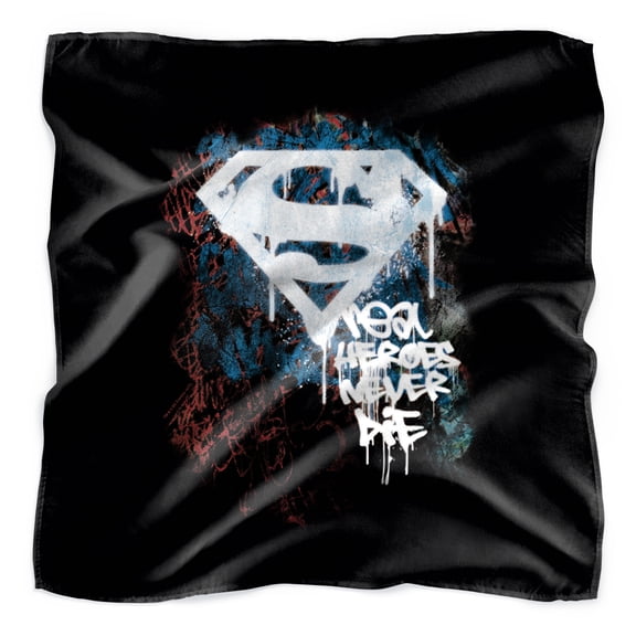 Superman Real Heroes Never Die Bandana (21 in x 21 in)