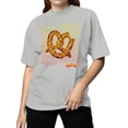 thumbnail image 2 of Officially Licensed Super Pretzel Soft Pretzels Graphic Women's T-shirt, 2 of 3