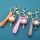 thumbnail image 4 of Llavero de dibujos animados Sonducket gato Pegamento Flexible Animal bolsa colgante accesorios de la suerte llaves anillo pequeña muñeca bonita regalo Ropa zapatos y accesorios Miscelánea Naranja AP014428-03, 4 of 6