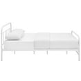 thumbnail image 6 of Modway Maisie Queen Powder Coated Sturdy Steel Bed Frame in White, 6 of 6