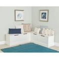 thumbnail image 5 of Riverbay Furniture 2 Piece Cottage Wood Storage Dining Table Set, White, 5 of 20