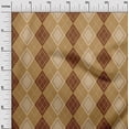 thumbnail image 3 of oneOone Polyester Spandex Light Brown Fabric Argyle Craft Projects Decor Fabric Printed By The Yard 56 Inch Wide, 3 of 4