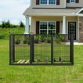 thumbnail image 3 of 40" Height Heavy Duty Dog Fence, Dog Playpen with 8 Panels,  Puppy Pen for Large Medium Small Dogs, Indoor Outdoor Foldable Pet Exercise Pen, Black, 3 of 9