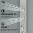 thumbnail image 4 of VIGO Sutton 58 in. H x 4 in. W 4-Jet Shower Panel System with Adjustable Round Head and Hand Shower Wand in Stainless Steel, 4 of 12