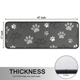 thumbnail image 5 of Kitchen Rugs Sets Of 2,Grey Dog Paw Footprint Anti Fatigue Kitchen Mat Rugs Non Slip Washable,Decorative Kitchen Floor Mats for Kitchen,Sink,Laundry,17"x47"+17"x47", 5 of 5