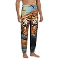 thumbnail image 4 of Kdxio Colorful Plant Tiger Pattern Joggers,Sweatpants for Men with Pockets-X-Large, 4 of 5