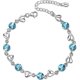 thumbnail image 5 of Silver Bracelets For Womens, Heart Bracelet Friendship Crystal Bracelet, 5 of 5
