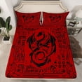 thumbnail image 2 of Castle Fairy Boys Girls Magical Dragon Twin Sheet Sets,Gothic Style Bedding, 2 of 7