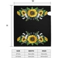 thumbnail image 4 of Sunflowers Mailbox Cover Magnetic Seasonal Welcome Waterproof Mail Wraps Post Letter Box Covers for Outdoor Garden Use 21x18 in, 4 of 6