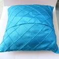 thumbnail image 3 of Pintuck Taffeta Decorative Throw Pillow/Sham Cushion Cover Turquoise, 3 of 3