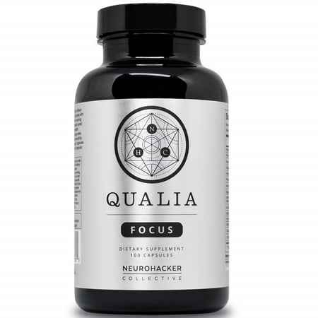 Qualia Focus Nootropics by Neurohacker Collective | The Brain Supplement for Focus, Supporting Memory, Mental Clarity, Energy, Reasoning and concentration with Ginkgo biloba, Bacopa