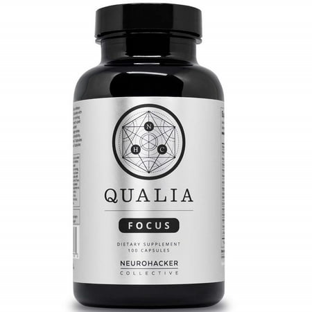 Qualia Focus Nootropics by Neurohacker Collective | The Brain Supplement for Focus, Supporting Memory, Mental Clarity, Energy, Reasoning and concentration with Ginkgo biloba, Bacopa (Best Supplement For Memory And Concentration)