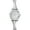 Silver, variant on Timex Women's Stretch Bangle Crisscross Two-Tone 25mm Fashion Watch, Expansion Band
