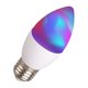 thumbnail image 5 of Bombilla que cambia de color con control de voz por WiFi, 5 W, funciona con lámpara de vela inteligente RGB de 85-265 V, 5 of 8