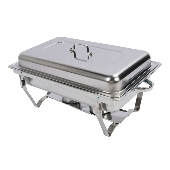 Chafing Dishes for Buffet, Stainless Steel Chafing Dish Buffet Servers and Warmers Set with Folding Frame, Food Warmer for Parties, Banquets, and Events