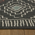 thumbnail image 3 of LR Home and Evette Rios Dora 8' x 9'9" Black Geometric Diamond Indoor/Outdoor Area Rug, 3 of 7