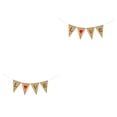thumbnail image 1 of Yuarrent Decoración del Día de San Valentín, pancartas colgantes románticas, adornos para interiores, pancartas de estilo Simple, colgante, bandera de tipo 3 2piezas Yuarrent CBP209248, 1 of 5