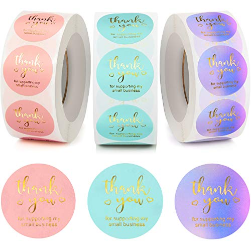 500 pcs Thank You for Your Purchase Labels Round Roll Stickers Black Gold Business Use Craft Gift Bulk Wholesale 1 inch